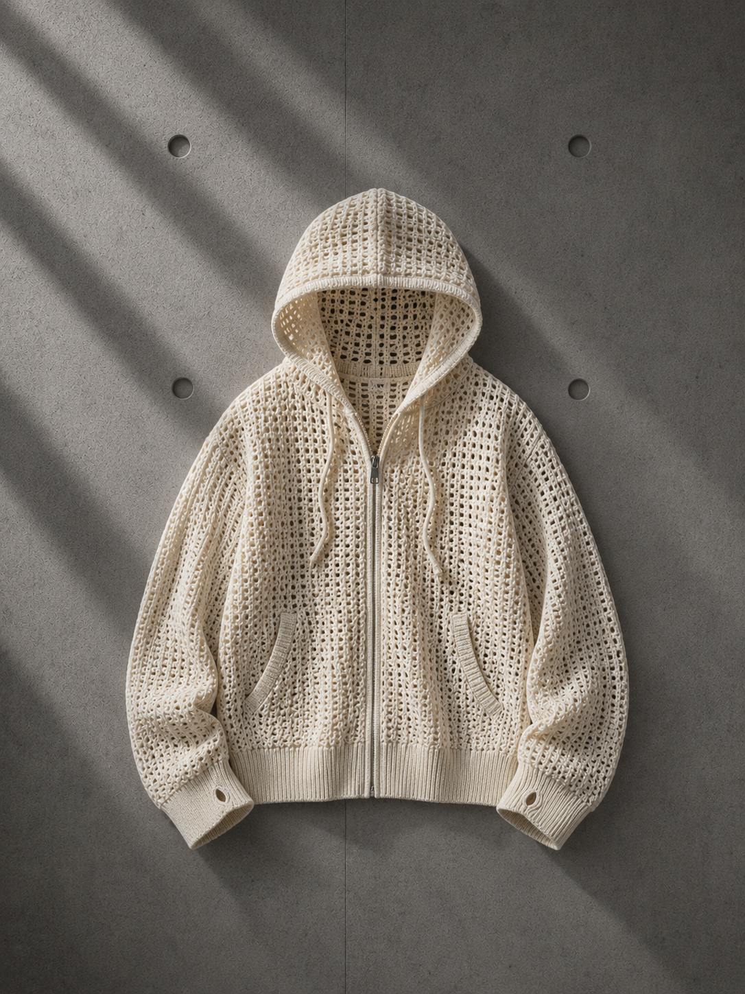 Mesh Zip Hoodie