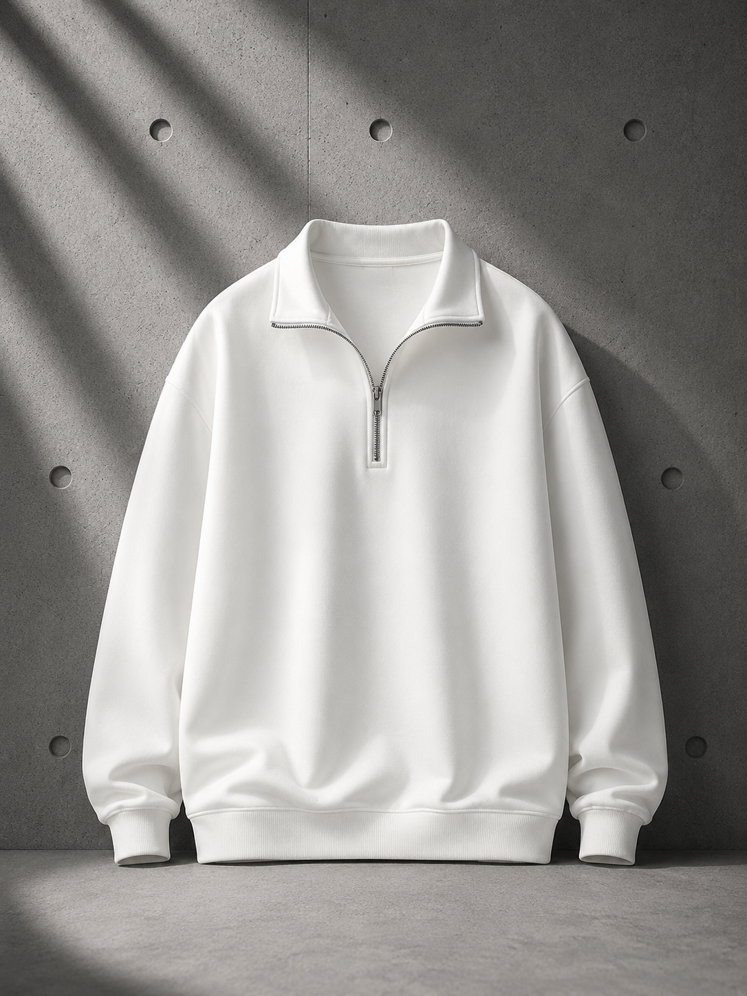 Half-Zip Polo Sweatshirt