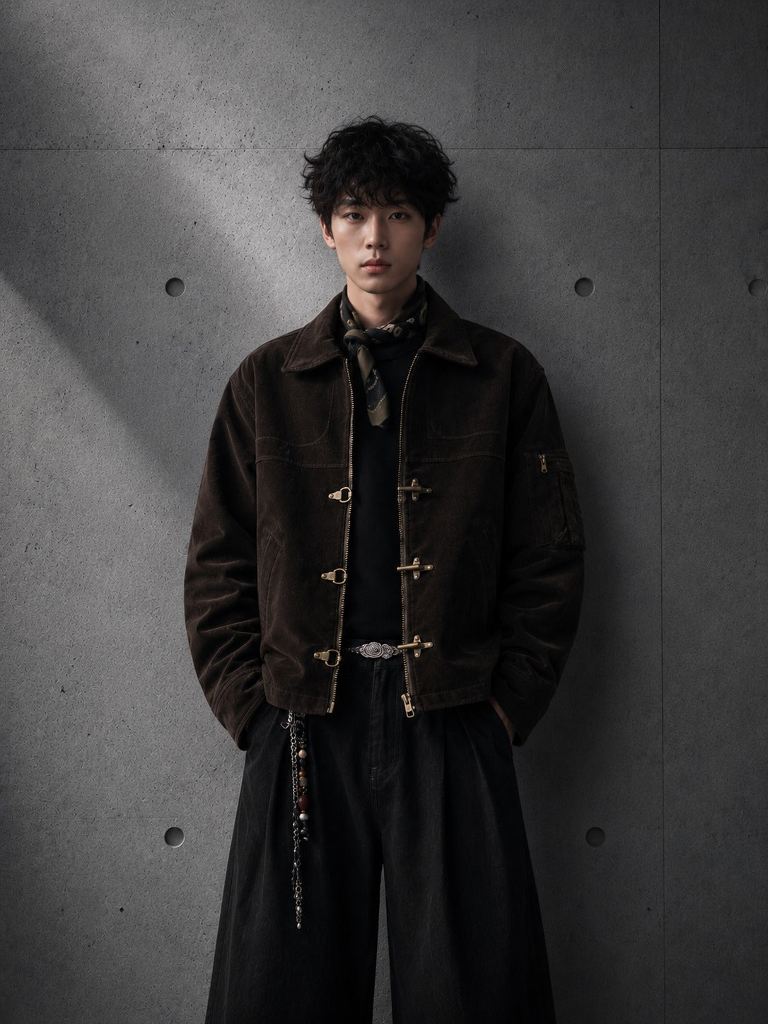 Clasp Corduroy Jacket