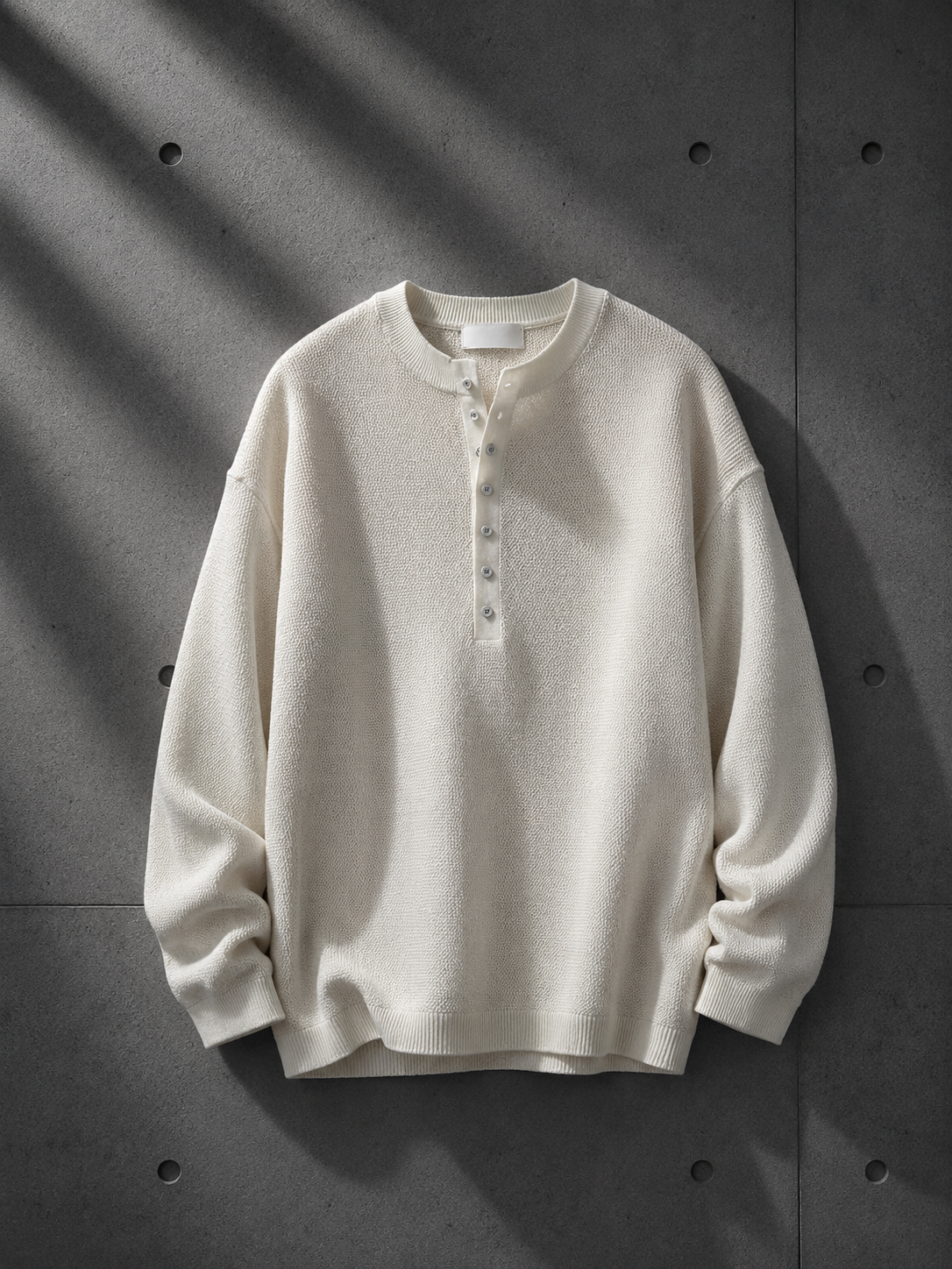 Henley Knit Pullover