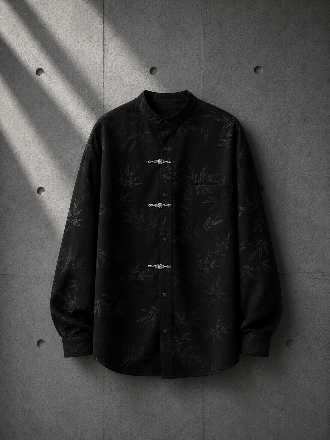 Clasp Mandarin Shirt