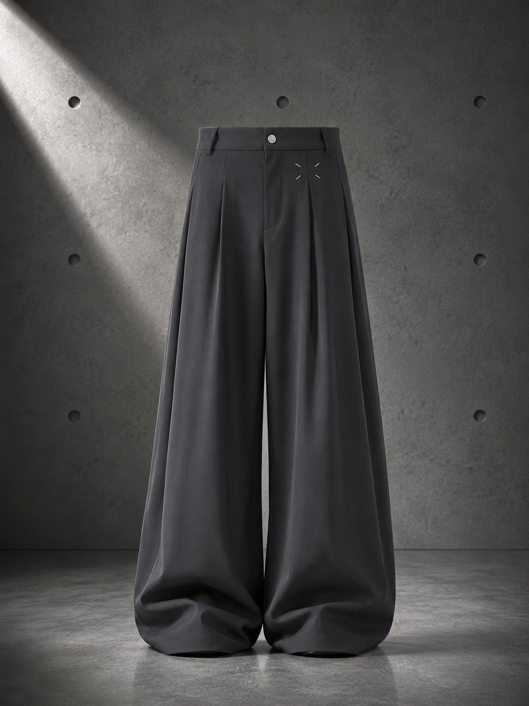 Pleat Wide Leg Trousers