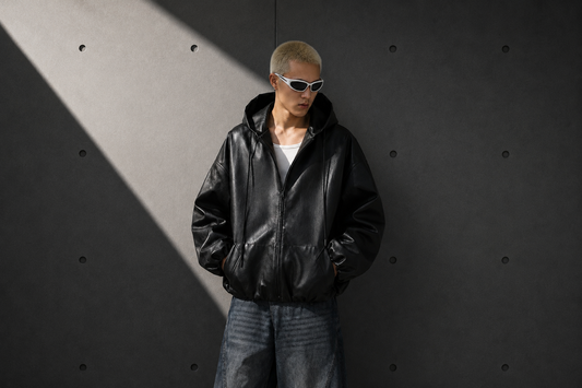 Cortex Hooded Leather Jacket