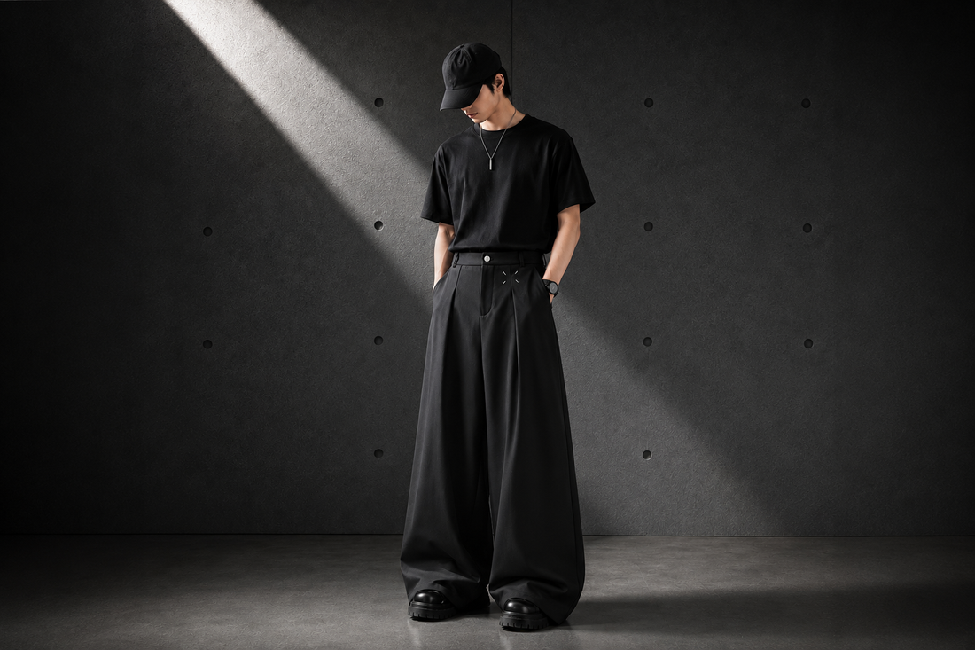 Pleat Wide Leg Trousers