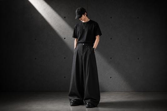 Pleat Wide Leg Trousers