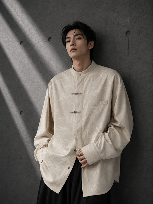 Clasp Mandarin Shirt