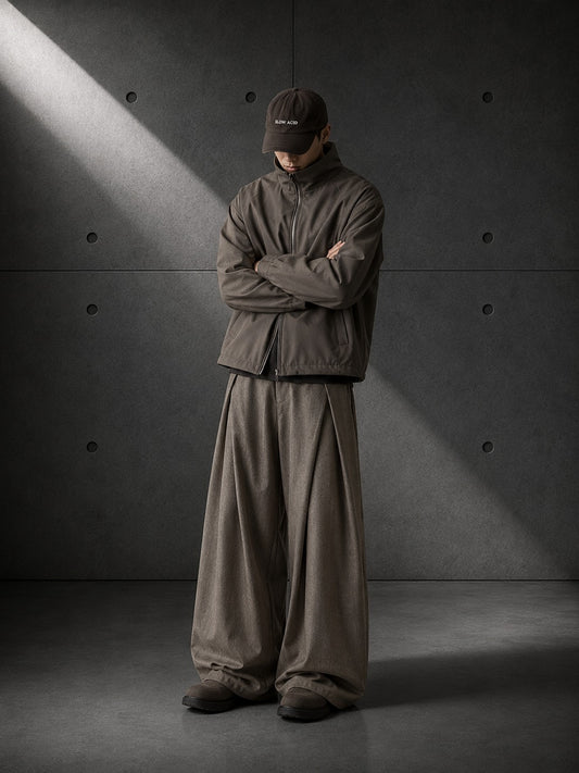 Drape Wide Leg Trousers