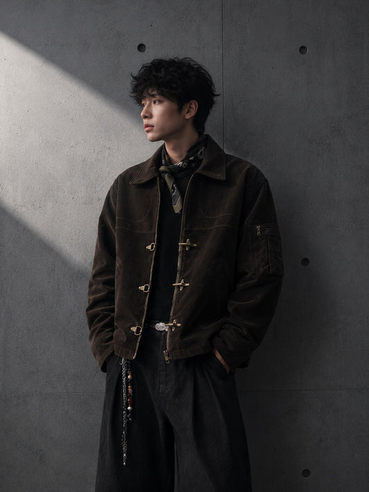 Clasp Corduroy Jacket