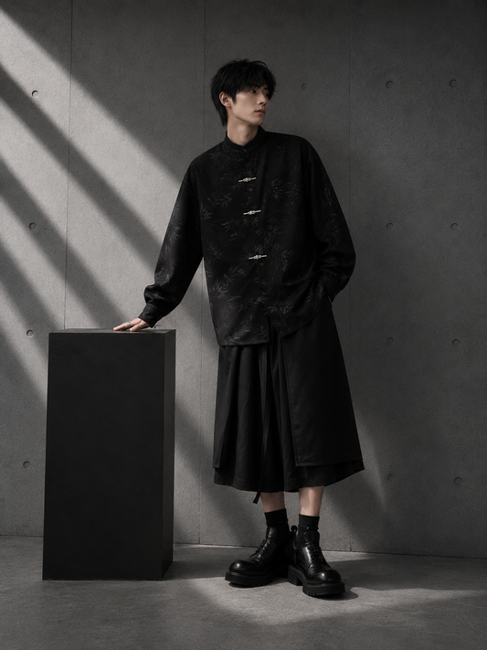 Clasp Mandarin Shirt