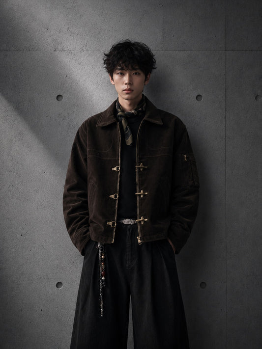 Clasp Corduroy Jacket