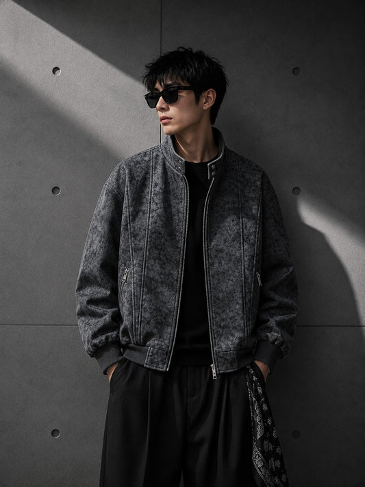 Shadow Structured Bomber Jacket