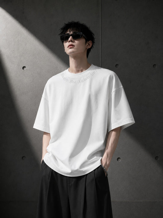 Naughty Best Bighour Self Suede Short Sleeve Tee